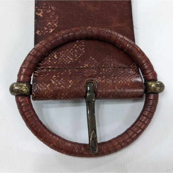 Fossil Leather Belt Sz Small - Picture 2 of 5
